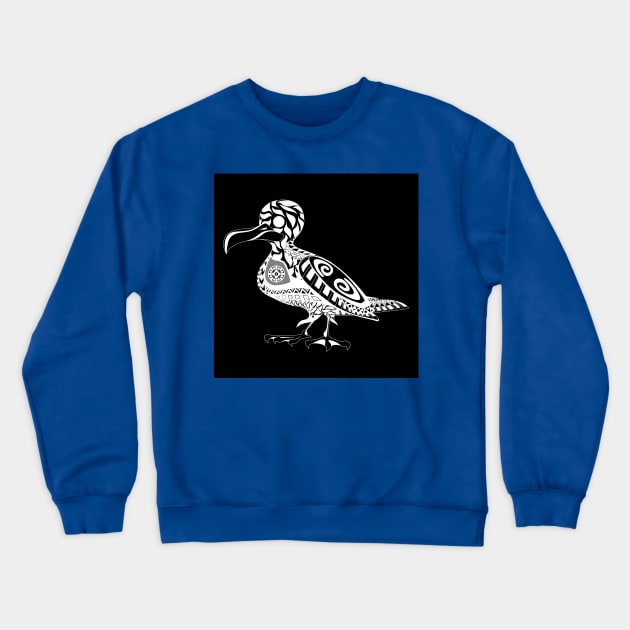 dark shadow seagull pattern ecopop Crewneck Sweatshirt by jorge_lebeau